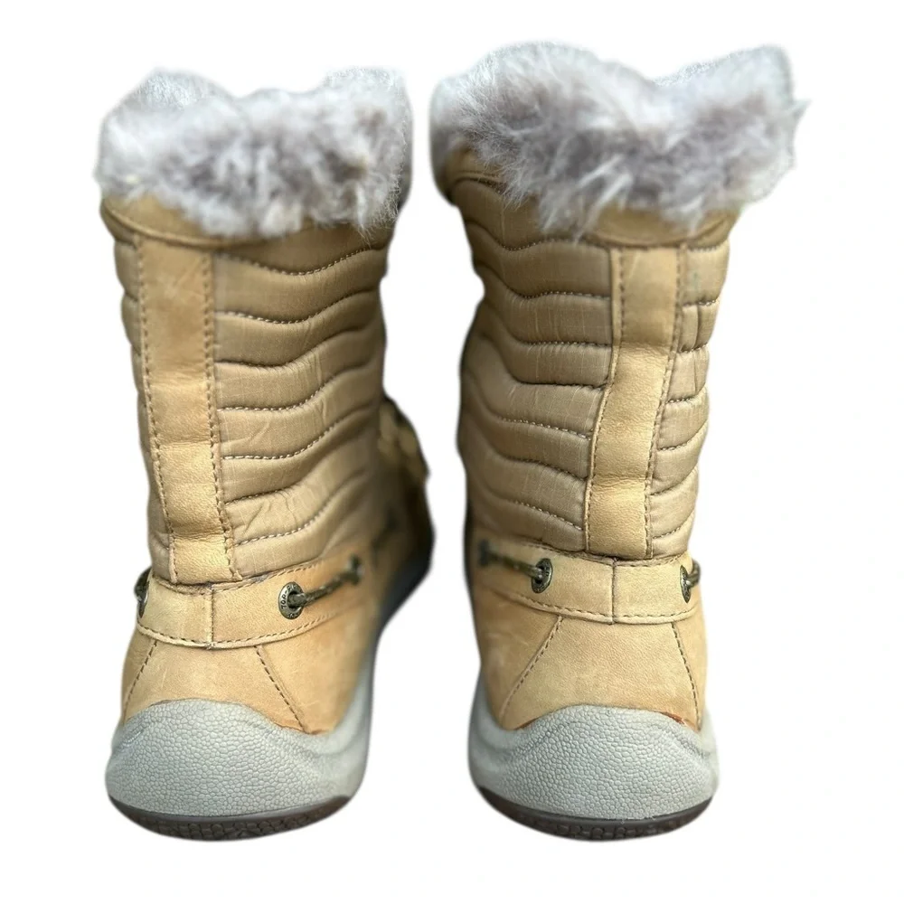 SPERRY WOMEN'S WINTER HARBOR BOOT Brown 6.5 Lace Up Ankle Winter Fur Waterproof